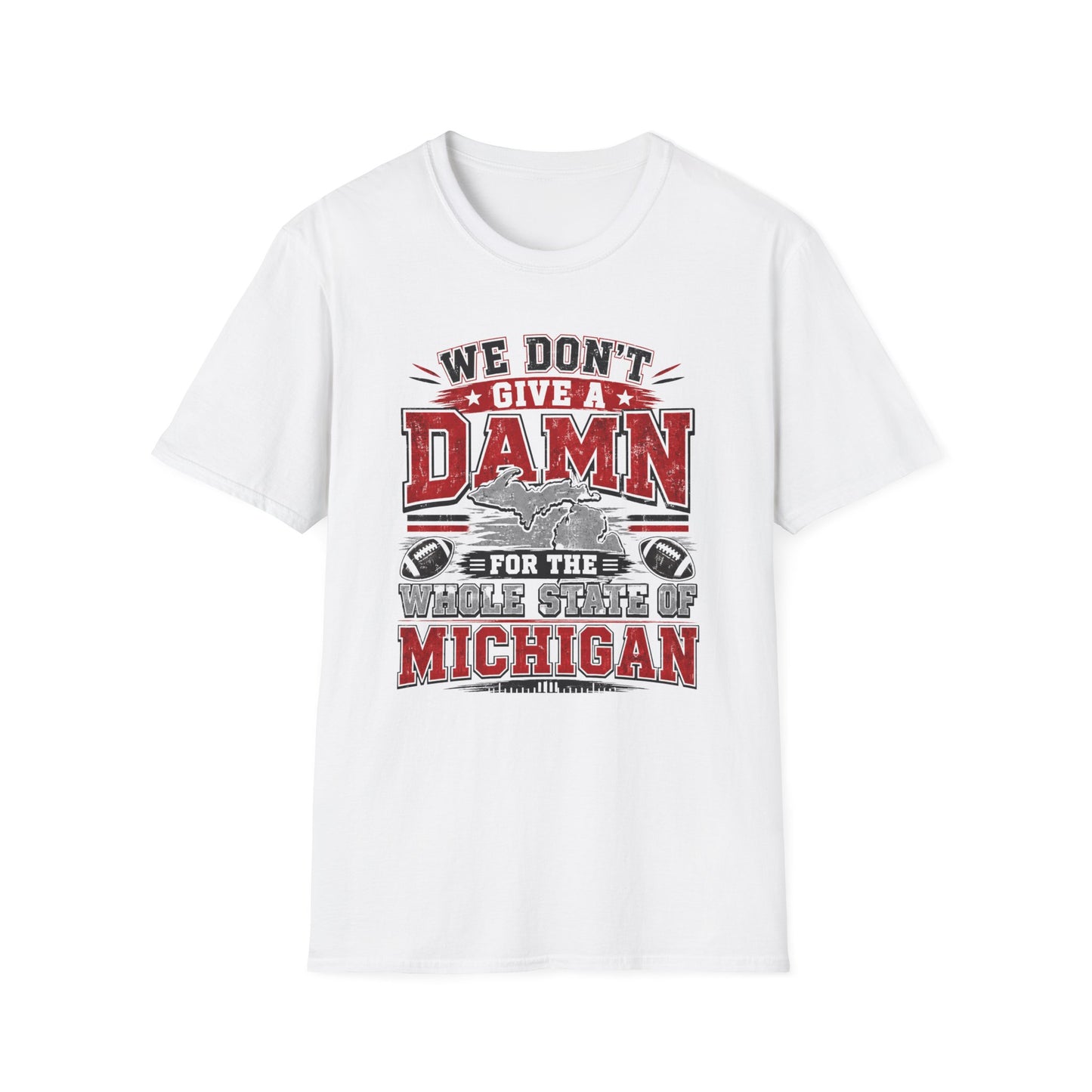 “We Don’t Give a Damn for the State of Michigan” Vintage Graphic Tee