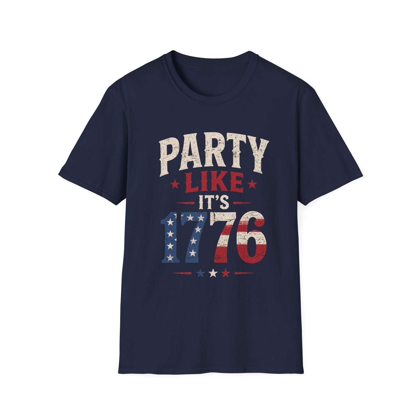 Party Like It's 1776 T-Shirt — Patriotic 4th of July Vintage Tee