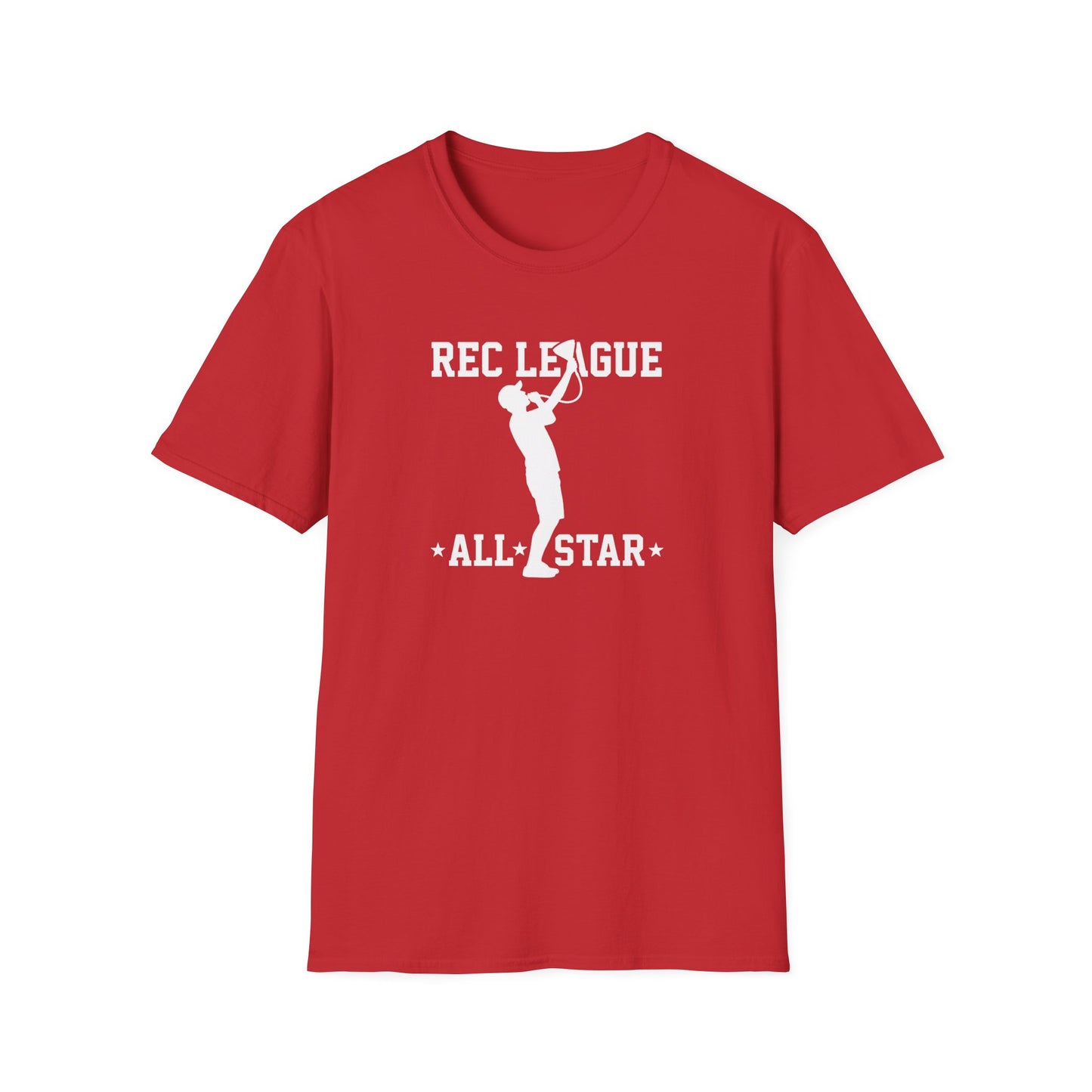 Rec League All-Star T-Shirt — Soft Casual Sports Tee for Recreational Basketball & Pickup Games