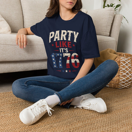 Party Like It's 1776 T-Shirt — Patriotic 4th of July Vintage Tee